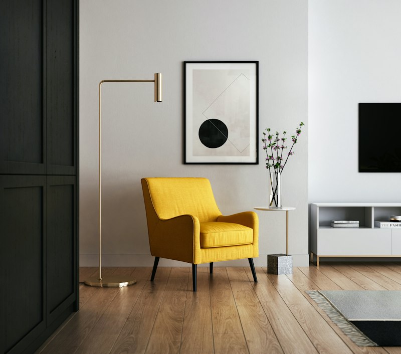 Ergonomic Velvet Lounge Accent Chair