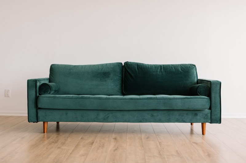 Nordic Oak 3-Seater Fabric Sofa
